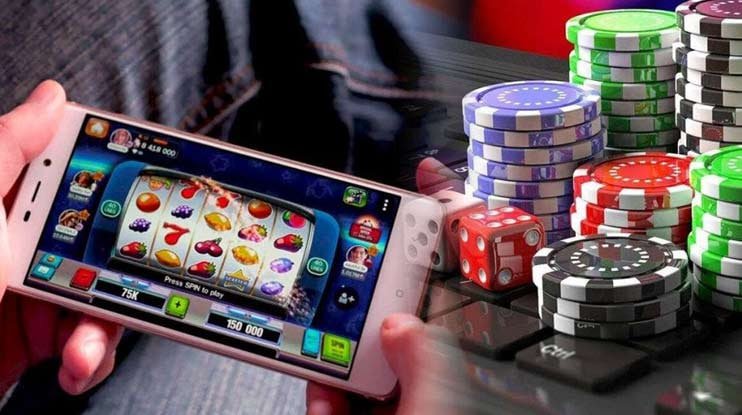 Layar permainan Hacksaw Gaming individual yang dimainkan di browser mobile dengan tombol kontrol di bagian bawah